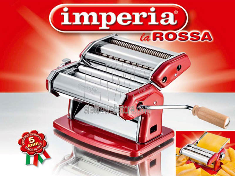 Imperia iPasta La Rossa macchina sfogliatrice per pasta manuale