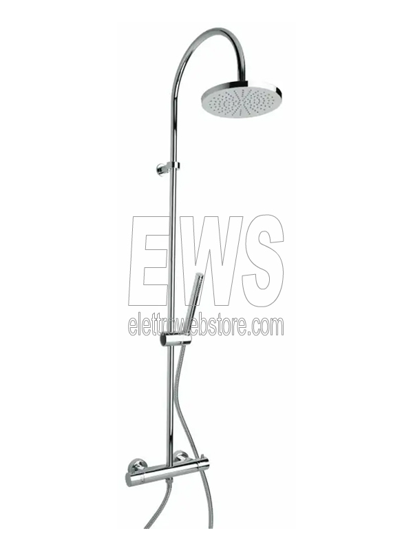 Paini Cox colonne de douche avec mitigeur thermostatique et douche de tête 78CR689THABS2P1