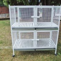 Cage pour chat ou chien cm 120X60 H 60 MOD. L52G