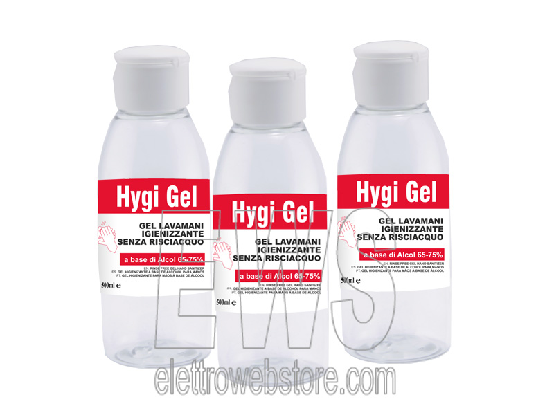 Higy Gel lavamanos 3 frascos de 100 ml cada uno a base de alcohol