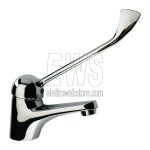 Paini Pilot washbasin mixer with pop-up waste clinical lever 04CR211LP1