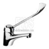 Paini Pilot washbasin mixer with pop-up waste clinical lever 04CR211LP1