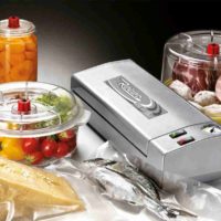 REBER FAMILY DE LUXE grey satin-finished automatic vacuum machine 9701N