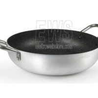 Flonal Pura Induktionsprofi-Aluminiumpfanne mit 2 Antihaft-Edelstahlgriffen