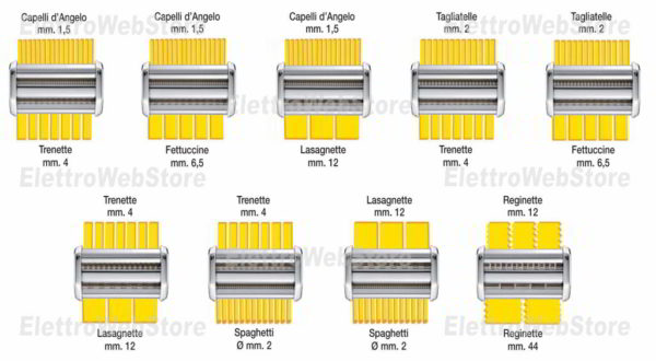 IMPERIA duplex cutter dies for pasta machines