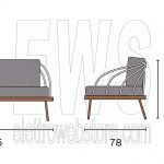 Imperia Tisch + Sofa und 2 Stühle Couchgarnitur SET104