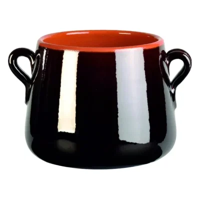 Vulcania glazed terracotta B1MA2 muffler with lid