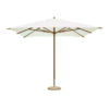 Ombrellone 3 x 4 mt. con palo centrale in legno copertura ecrù E4011E