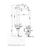 Paini Cox high basin mixer chrome type 78CR211OLLSR