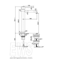 Paini Cox hohe Waschtischarmatur Chrom Typ 78CR211OLLSR
