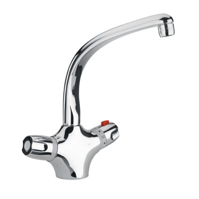 Paini 2T évier monotrou mitigeur thermostatique bec pivotant 2TCR571TH