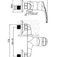 Paini Atomix Wand-Duscharmatur D1CR511