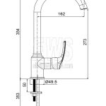 Paini Atomix Spültischbatterie mit schwenkbarem Schlauch D1CR572V