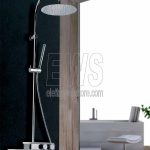 Paini Cox Duschsäule mit Thermostatmischer und Kopfbrause 78CR689THABS2P1