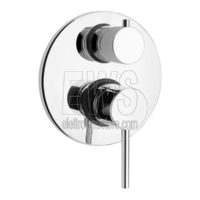 Paini Cox miscelatore incasso doccia con deviatore rotativo due uscite cromato 78CR6911