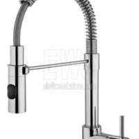 Paini Cox miscelatore lavello bocca a molla asta orientabile cromato 78CR555