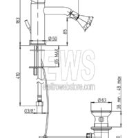 Paini-Cox-bidet-blender-chrome-78CR306O