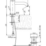 Paini Cox basin mixer chrome 78CR211O
