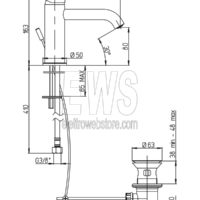 Paini Cox Waschtischarmatur Chrom 78CR211O