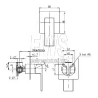 Paini Dax R Small single-lever shower mixer 84CR690R