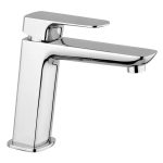 Paini Nove Mittlere Waschtisch-Einlochbatterie mit Click-Clac-Ablaufgarnitur 09CR211MESR