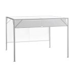 3X3 metre sliding roof pergola white GAZ508