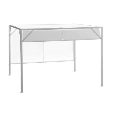Pergola tetto scorrevole 3X3 metri bianca GAZ508