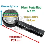 Replacement filter holder for Gaggia Carezza Style coffee machine RI8523/01