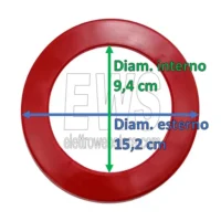 REBER guarnizione tampone insaccatrice rossa 3-5-8 kg 6506B