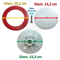 REBER tampone con guarnizione per insaccatrice 3-5-8 kg 6505A