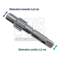 Reber-perno-piccolo-dentato-con-ingranaggio-saldato-6511B