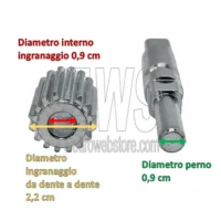 Reber perno piccolo dentato ingranaggio vecchie insaccatrici 6511OLD