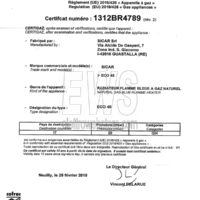 Estufa Sicar metano ECO45 azul llama gris 4100 vatios