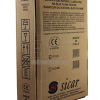 Estufa Sicar metano ECO45 azul llama gris 4100 vatios