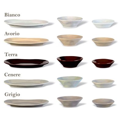 Estia Vulcania plateau ovale en terre cuite T1VO0