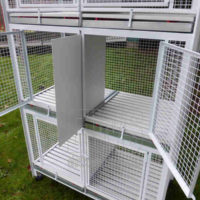 BATTERIA DI GABBIE CM 100X50 H 180 A 6 POSTI - MOD. L51