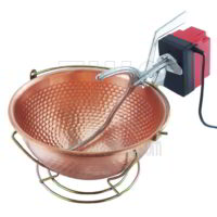 Copper cauldrons with motor