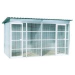 Maschen- und Blechbox für Hunde cm 360X180 H 210 - MOD.L183