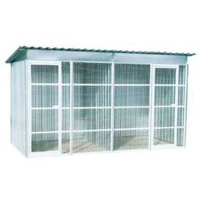 Maschen- und Blechbox für Hunde cm 360X180 H 210 - MOD.L183