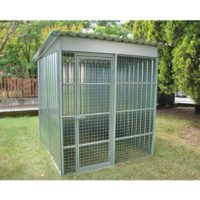 Box in rete e lamiera per cani cm 180X180 H 210 - MOD.L178
