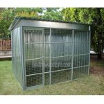 Mesh and sheet metal box for dogs CM 270X180, H 210 - MOD.L180