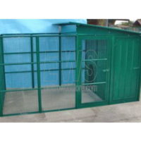 BOX IN RETE E LAMIERA PER CANI CM 300X150 H 150 - MOD.L190