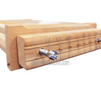 Wooden macaroni guitar noodle cutter