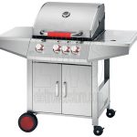 Ferraboli gas barbecue Top Inox LPG steel 3+1 burners