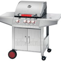 Ferraboli barbecue a gas Top Inox GPL acciaio 3+1 fuochi