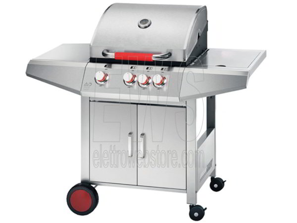 Ferraboli barbecue a gas Top Inox GPL acciaio 3+1 fuochi