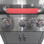 Ferraboli Gasgrill Top Inox LPG Stahl 3+1 Brenner