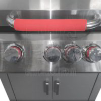 Ferraboli barbecue à gaz Top Inox LPG acier 3+1 brûleurs