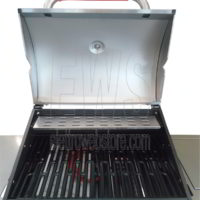 Ferraboli barbecue à gaz Top Inox LPG acier 3+1 brûleurs