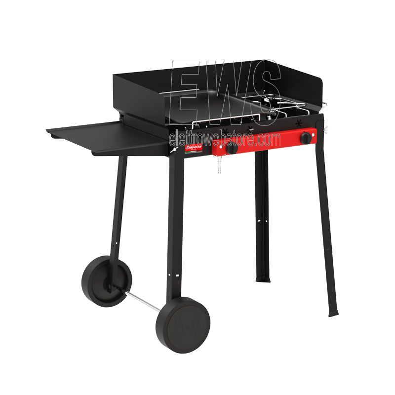 Ferraboli barbecue plancha gas combinato con paravento 042